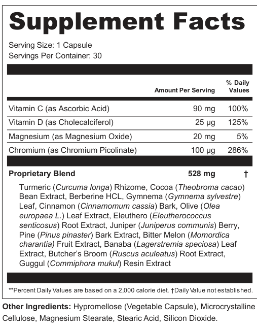 Supplement Facts for Press
